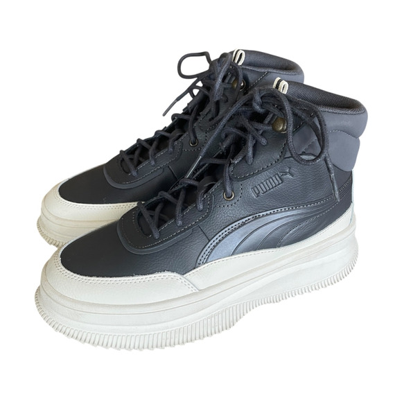 PUMA Mayra Women's Size 7.5/EU 38 Blue White Lace-Up Casual Sneaker Ankle Boots - Picture 6 of 9